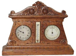 Irish-English? Table clock, barometer, thermometer. — Antique Clocks Price Guide