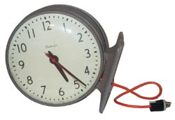 Simplex, double face wall mounted clock. — Antique Clocks Price Guide