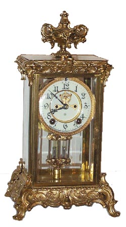 Ansonia Clock Co. crystal regulator, "Crown", ca 1914. — Antique Clocks Price Guide