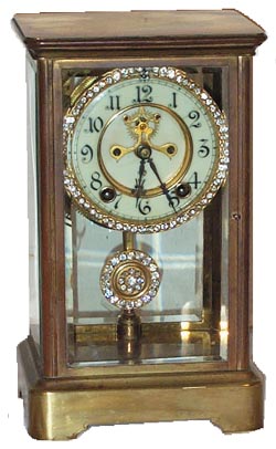 Ansonia Clock Co. crystal regulator, "Prism", ca 1914. — Antique Clocks Price Guide
