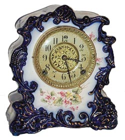 Wm. Gilbert Clock Co. "Porcelain No. 425", ca 1900. — Antique Clocks Price Guide
