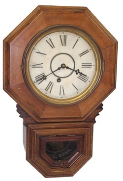 The E. Ingraham Company, Clock Manufacturers, Bristol, Conn. Hanging, Drop Octagon, ca 1891. — Antique Clocks Price Guide