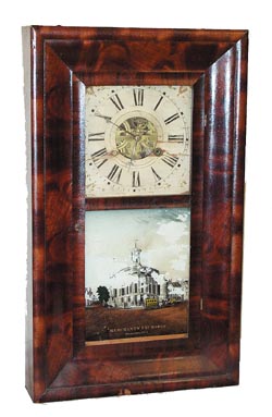 "SmithÕs Thirty Hour Brass Clocks", on the full backboard label. — Antique Clocks Price Guide