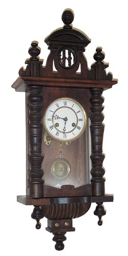 Junghans miniature RA. 8 day spring movement strikes half hours on a coil gong and runs very well. — Antique Clocks Price Guide