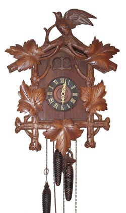 German Cuckoo-Quail, 3 weight clock. — Antique Clocks Price Guide