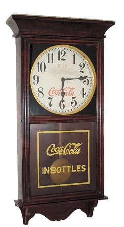 Waterbury Clock Co. "No. 43-22", in the catalogs and is also called "Varsity" sometimes, as stated on the old label on the back. — Antique Clocks Price Guide