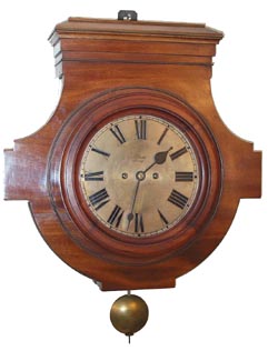 Winterhalter and Hoffmeyer double chain fusee, wall gallery clock. It is 8 day, gong strike on half hours, and runs really well. — Antique Clocks Price Guide
