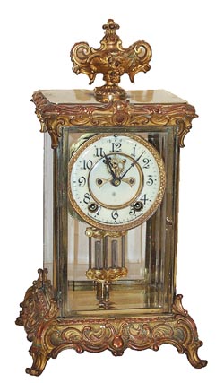 Ansonia Clock Co. crystal regulator, "Crown", ca 1914. — Antique Clocks Price Guide