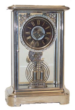 Ansonia Clock Co. crystal regulator, "Symbol", ca 1880. — Antique Clocks Price Guide