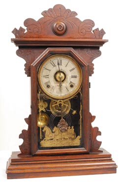 E. N. Welch mantle clock, ca about 1885. — Antique Clocks Price Guide