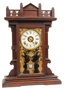 E. N. Welch Mfg. Co. made a very special clock they called, "Ruddygore", ca 1890. — Antique Clocks Price Guide