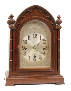 Herschede Hall Clock Co. "Pendulum Westminster Mantle Chime Clock", Model 20. serial number 72024. — Antique Clocks Price Guide