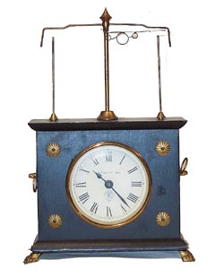 Horolovar-Ignatz "Flying Pendulum" clock. — Antique Clocks Price Guide