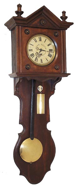 Austrian open well. Dial signed, "Gebr. Resch, Ebensee, Ob-Oesterr", roughly translated means Resch brothers, Evensee, Austria. — Antique Clocks Price Guide