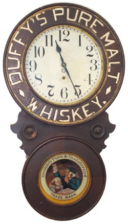 New Haven Clock Co. rare advertising clock, ca 1910. — Antique Clocks Price Guide