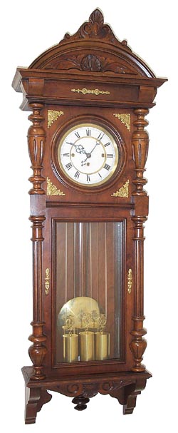 Gustav Becker 3 weight Vienna Regulator. — Antique Clocks Price Guide
