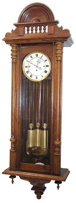 German Vienna regulator, 3 weight Grand Sonnerie. A lot of clock for such a low minimum. — Antique Clocks Price Guide