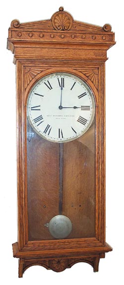 Self Winding Clock Co. regulator, "No. 18", ca 1898. — Antique Clocks Price Guide