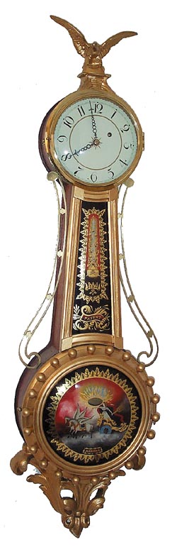 Elmer Stennes Girandole Banjo. — Antique Clocks Price Guide