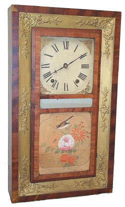 Edward M. Barnes, Bristol, Conn. The full backboard label further says, "Improved Clocks With Brass Bushings". — Antique Clocks Price Guide