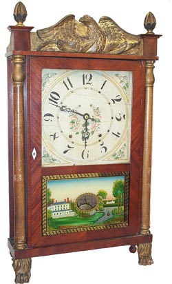 Atkins and Downs for George Mitchell, Bristol, Conn. ca 1831-1832. — Antique Clocks Price Guide