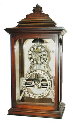 Ithaca Calendar Clock Co. "Box Skeleton", ca 1898. — Antique Clocks Price Guide