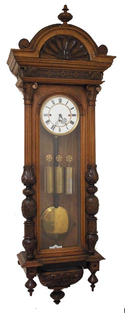 Resch-Gebrueder Uhrenfabrik, Ebensee, Austria, or in English, Resch Brothers Clock factory, selling under the trade name, "Remember", this clock ca 1862-1901. — Antique Clocks Price Guide