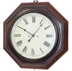 Atkins Clock Co., Bristol, Conn, per large full label insidethis outstanding gallery clock. — Antique Clocks Price Guide