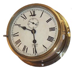 Smiths "Astral", ships clock in a brass case. — Antique Clocks Price Guide