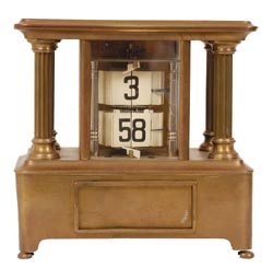 Rare Lenzkirch Flip Card Clock. — Antique Clocks Price Guide