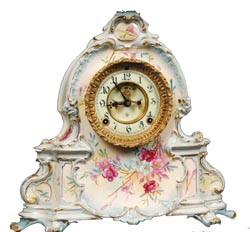Ansonia Clock Co., Royal Bonn, "LaManche", ca 1904. — Antique Clocks Price Guide
