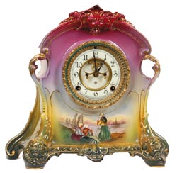 Ansonia Clock Co., Royal Bonn, "LaPlata", ca 1904. — Antique Clocks Price Guide