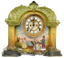 Ansonia Clock Co., Royal Bonn, "LaOrb", ca 1904. — Antique Clocks Price Guide