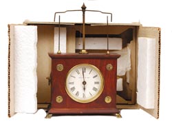 Horolovar Flying Pendulum Clock packed in the original box from the 1970Õs. — Antique Clocks Price Guide
