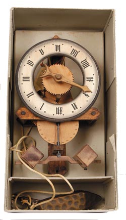 A Swiss concoction, they call, "Buco 1320", which they tout as a simple mechanical wood clock that should remind us that the first clocks were simple mechanical clocks. — Antique Clocks Price Guide