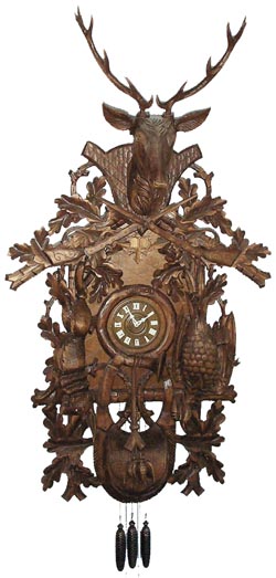 Giant 87 inch, Cuckoo Clock, by the German company, Schneider Cuckoo Clocks, founded in 1848, and continuing in business today by the Schneider family. — Antique Clocks Price Guide