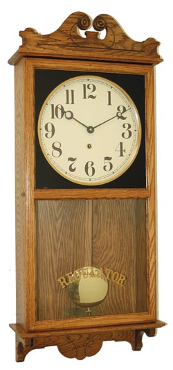 Contemporary Store Regulator-Shop Clock. — Antique Clocks Price Guide