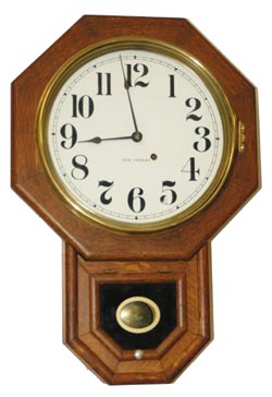 Seth Thomas "12 Inch Drop Octagon", ca 1909, or 1903 stamped on the case. — Antique Clocks Price Guide