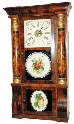 Seth Thomas, "Large Rosewood Shell Column", ca 1863. — Antique Clocks Price Guide