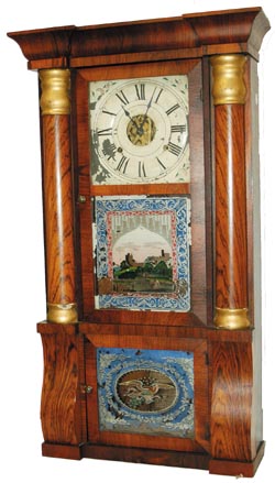 Seth Thomas, "Large Rosewood Column", ca 1863. — Antique Clocks Price Guide