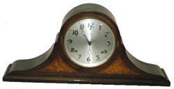 Wm. L. Gilbert Clock Co. tambour clock, ca 1925. — Antique Clocks Price Guide