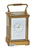 French carriage clock, 8 day time and strike.