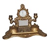 Inkstand with candle holders and watch holder, ca 1900.