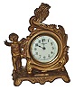 New Haven novelty, 5-1/2 inch gold gilt case, largely worn off, but is still a very prestty bronze color all over.