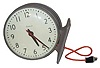 Simplex, double face wall mounted clock.