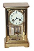 French miniature crystal regulator, under 9 inches tall.