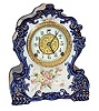 Wm. L. Gilbert Clock Co. porcelain clock in a Cobalt Blue case, the, "Porcelain No. 419".