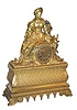 French bronze statue clock.
