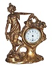 Unsigned novelty. Typical metal case had gold wash originally, now about half worn off, but still attractive.