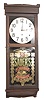 New Haven Clock Co., hanging clock, with one of the famous SauerÕs advertising glasses.
